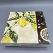 Lorcos Savon Lemon Soaps Box of 4 Bars Made in France New in Box