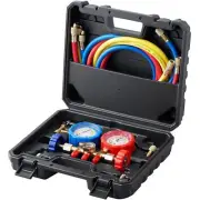 VEVOR AC Gauge Set - 3 Way AC Manifold Gauge Set for R134A R22 R12 R502 Refriger