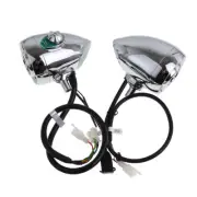 1'' Chrome Motorcycle Bluetooth Speaker Audio Sound Stereo System Amplifier USB