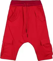 [Maiyifu-GJ] Men's Workout Jogger Cropped Pants Sweatpants Casual Loose 3/4 Yoga Pants Lightweight Running Below Knee Shorts