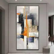 Mintura Hand Painted Abstract Oil Paintings On Canvas Wall Art Modern Room Decor