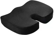 Bestgift Office U-Shaped seat Cushion, Slow Rebound Cold Cushion Black Mesh Gel Pillow Insert