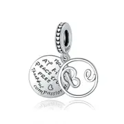 Cute Good Wishes Pendant Charm Fit Bracelet for Women Silver plating Jewelry Bracelet