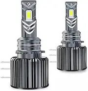 H15 LED Headlight Bulb 130W 16000LM High Beam Daytime Running LED Light Bulbs 6000K White, Plug and Play Replacement Conversion Kit,Pack of 2