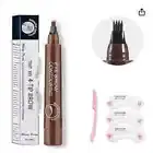 NIP Light Brown Eyebrow Kit 4 Point Eyebrow Pencil Brow Razor 3 Eyebrow Stencil