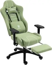 Dowinx LS-6657B03 Gaming Chair, Office Chair, Desk Chair, Recliner, Chair, Work Chair, PC Chair, Wide Wide, Breathable, Fabric Fabric, High Resilience, 140° Reclining, Pocket Coil Cushion, Telework,