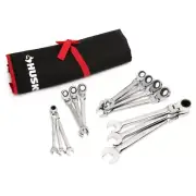 Master Metric Flex Head Ratcheting Wrench Set Chrome Alloy Steel(13-Piece)