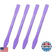 4 Pack Eyebrow Wax Sticks Non-Stick Wax Spatula Silicone Eyebrow Wax Stick Wa