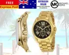 NEW MICHAEL KORS BRADSHAW MK5739 GOLD/BLACK WOMENS LADIES CHRONO QUARTZ WATCH