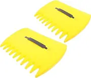 Levemolo 1 Pair Leaf Rake Heavy Duty for Efficient Cleanup Ergonomic Grip for Comfort Lightweight Garden Tool for Leaves and Grass Collection