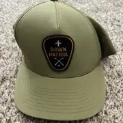 Asher Golf Hat "Dawn Patrol" Adjustable Army Green Flexfit Tech Outdoor Snapback
