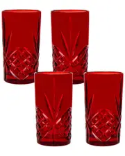 Godinger Dublin Set of 4 Crystal Highball Glasses