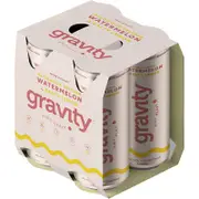 Gravity Seltzer Melon & Salty Lemon Can 330mL