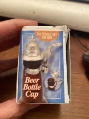 Beer Bottle Cap NEW Silver Toned Old Foreign Military Helmet Unique