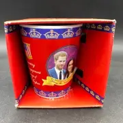 Mug Prince Harry & Meghan Markle Royal Wedding 2018 Commemorative UK & USA Flags