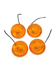 4 Peterson PM M104A Trailer Amber Round Clearance Marker Light PM100-15 12V