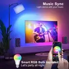 Floor Lamp Living Room RGBIC Ambient Light App Control Lampshade Reading Bedroom