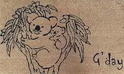 Solemate Doormats Koala PVC Backed Coir Doormat, 45 x 75 cm