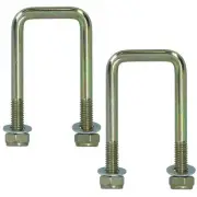 M10 40mm x 88mm U-Bolt / N-Bolt for Trailers 1 PAIR with Nuts HIGH TENSILE UBR0