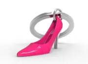 Metalmorphose Miniature 3D Metal Keychain - High Heel, Whitehill MTM977-02