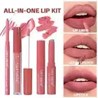 3pcs/set Velvet Lipstick Lip Gloss Waterproof Matte Lip Liner Liquid Lipstick‖
