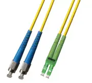 150M (492ft) OS2 FC/UPC to LC/APC Fiber Optic Cable Duplex Singlemode 9/125