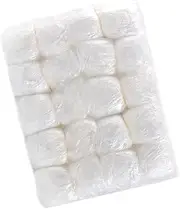 Mikinona 100Pcs Disposable Shower Hats Elastic Hair Wrap Caps for Home Salon Hotel Use Lightweight and Comfortable Bathing Cap for Women and Spa