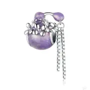 Silver plating Perfume Bottle Charm for Bracelet Fine Jewelry DIY Bangle