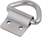Generic Metal Lashing Loop for Cargo Tie Down Anchor and Towing Hook, Silver 4.96x4.5 cm