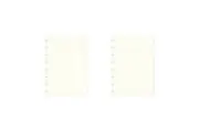2x 60pc Filofax Pastel A5 Notebook Refill Plain Paper Writing School Stationery