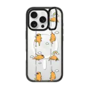 iPhone 16 Pro Impact Ring Stand Case MagSafe Compatible Pug Rainbow pole dancing