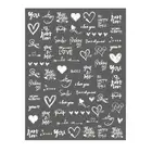 Nail Slider Non-fading Persistent Valentine Diy Design Decals Manicure Sticker