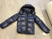 Sam S13 NYC Girl's Hooded Puffer Jacket. Size 14 New NWT $180 Plus Tax Navy