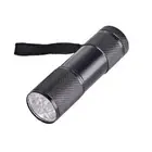 UV Resin Curing Lamp Light 9 LED 395nm UV Resin Nail Dryer Blacklight Flashlight