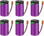 HOUYIBO 6PCS TL-5930 3.6V Cell 19000mAh High-Capacity Long-Lasting Replacement Non-Rechargeable Lithium Battery for Alarm System