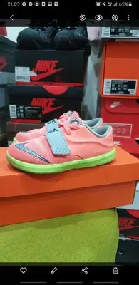 在飛比找Yahoo奇摩拍賣-7-11運費0元優惠優惠-nike kd 7 童鞋 小童 10c 16cm 二手 鮭魚