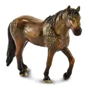 Bejeweled Crystal Enameled Brown Horse Trinket Box