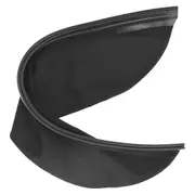 Welding Helmet Bib Leather Cotton Flame Retardant Heat Wrap Around Helmet Bib for Most Helmets Acces Black