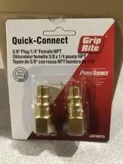Grip Rite quick connect 3/8" plug 1/4" female npt GRF38FPD
