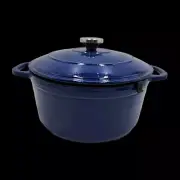 NEW Lodge 6.5Qt Porcelain Enamel on Cast Iron Indigo