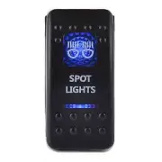 12V ARB Spot Light Carling Rocker Waterproof Toggle Switch Blue LED Car Boat