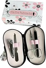 Healeved Flower Slippers Nail Clippers Mini Manicure Set Nail Care Kit Stainless Steel Pedicure Tools for Women