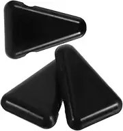 Sosoport 3pcs Silicone Tuning Fork Secure Base: Shock-absorbing Triangle Stands For Protection - Tuning Forks Secure Holder Block