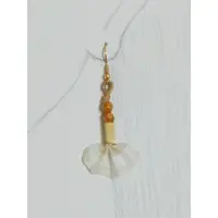 在飛比找蝦皮購物優惠-菲洛那手作:米白色麻紗裙擺與大地色系黃麻繩不鏽鋼勾針式或合金