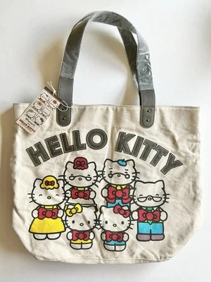 Sanrio Hello Kitty 40th Anniversary Tote Bag Canvas/Faux Leather Tote NWT