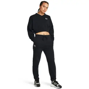 【UNDER ARMOUR】UA 女 Rival Terry Jogger 長褲_1382735-001(黑色)