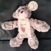 Hallmark Giving Bear Handmade With Love Demdaco "I Love You" Pink Heart Soft Nwt