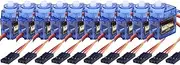 10PCS SG90 9G Mini Servo Servo Motor for RC Planes Robot Arm Fixed-Wing Servo Motor Control for Airplane 180°