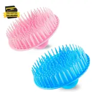 Hair Scalp Exfoliator Brush Dandruff Cleaning Brush, Flexible Scalp Massager Bru
