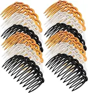 WRITWAA 12pcs Decorative Hair Side Combs for Women Retro Hair Clips Colors for Elegant Hairstyles the Go Styling Gentle Combing